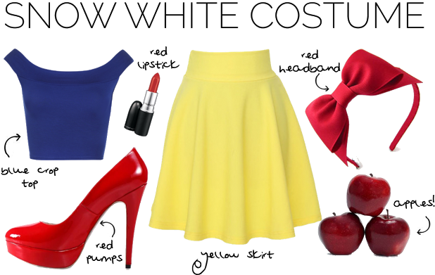 10 Diy Costumes Straight From Your Closet Her Campus - Diy Snow White Costume (640x410)