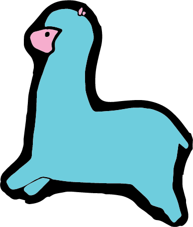 Cyanalpacatag - Alpacas Clipart Png (388x456)