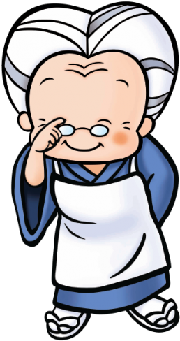 Qing Po Po Is The Friendly Grandmother Who Is Great - Cartoon (340x500)