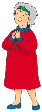 Grandmother Clipart - Image - Image - Caillou Grandma And Grandpa (415x370)