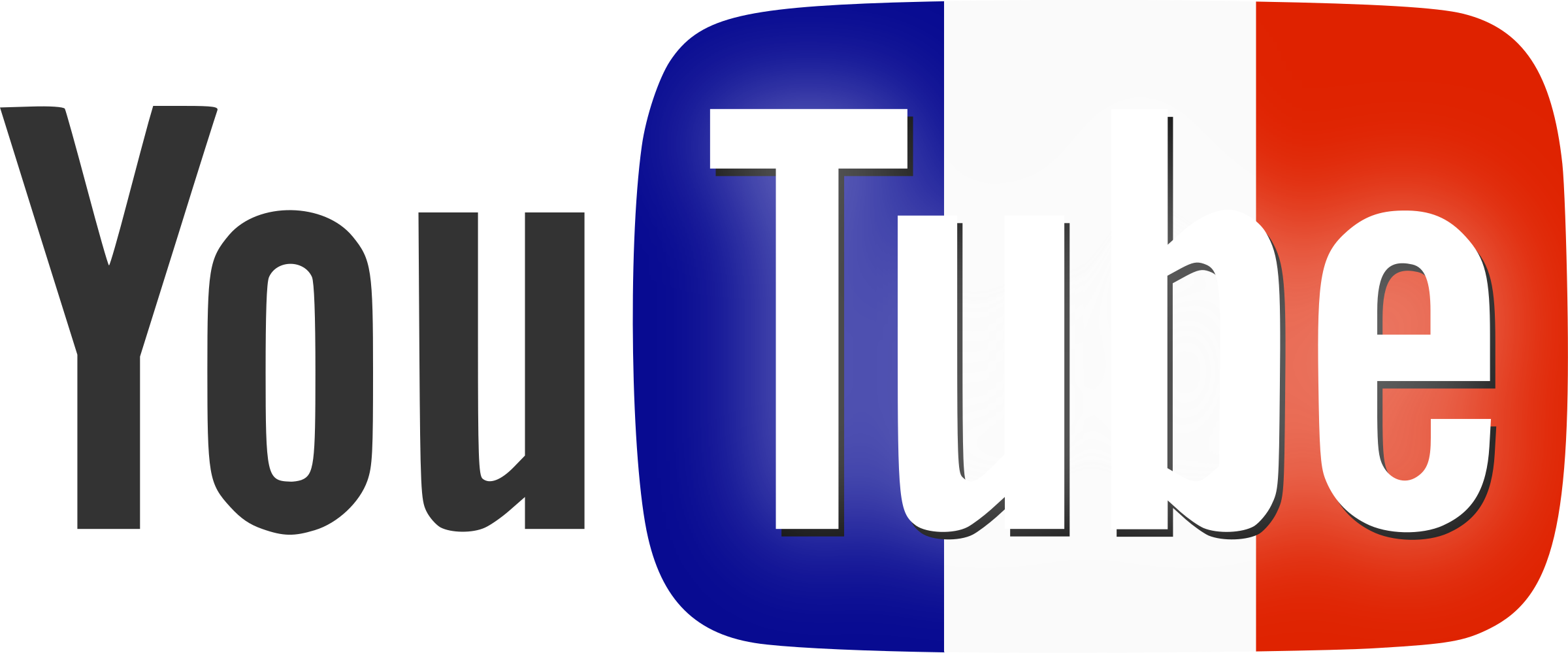 Youtube Paris Terror Attacks Logo Black And White - Vexter Youtube (2400x999)