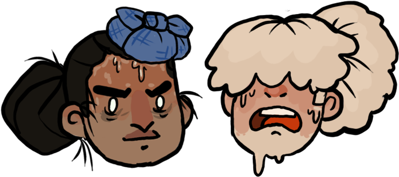 Sick Babes By Dontwink - Cartoon (800x350)