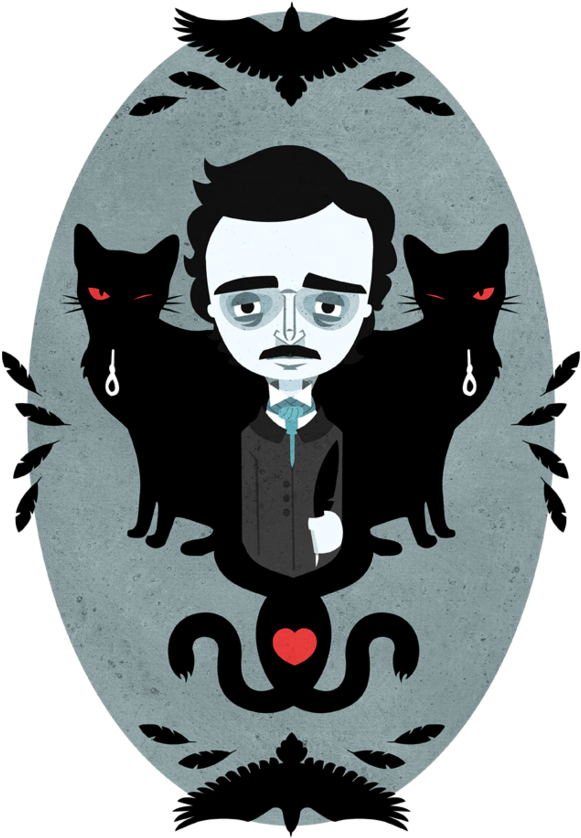 Edgar Allan Poe Dibujo Animado (1024x887)