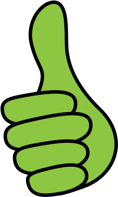 Thumps Clipart - Positive And Negative (415x700)