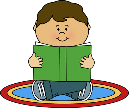 Carpet Clipart Elementary School Free For Download - Clipart Kid Reading (450x377)