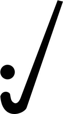 Hockey Stick With Ball Vector - Black And White Hockey Stick (512x512)