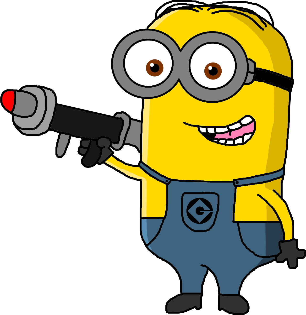Dave The Minion In Mycun The Movie - Minions 2d Png (1307x1342)