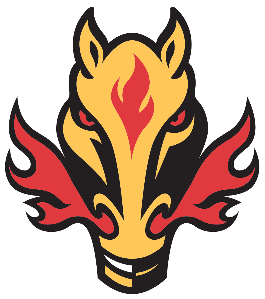 Logos - Calgary Flames Horse Logo (905x1023)
