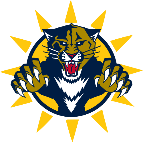Florida Panthers Logo Png - Florida Panthers Logo Hockey Sport Art 32x24 Print (500x498)