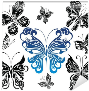 Black And White Butterflies - Butterflies And Moths (400x400)