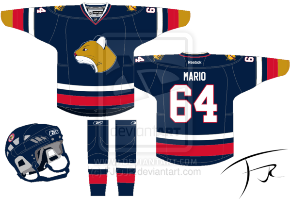 Florida Panthers/ Blackhawks South Jersey By Fjojr - Hockey Jersey (600x410)