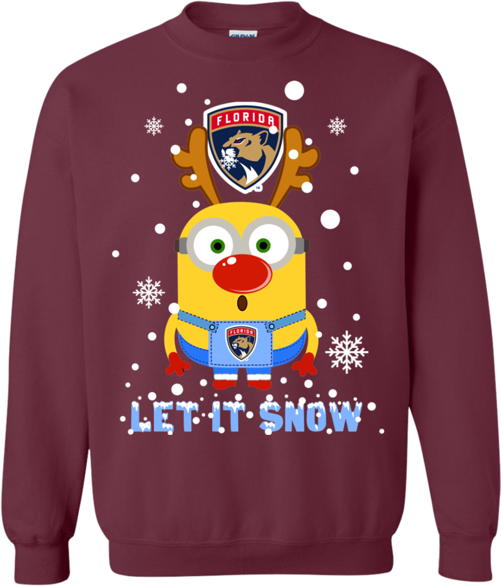 Minion Florida Panthers Ugly Christmas Sweaters Let - Christmas Jumper (1155x1155)