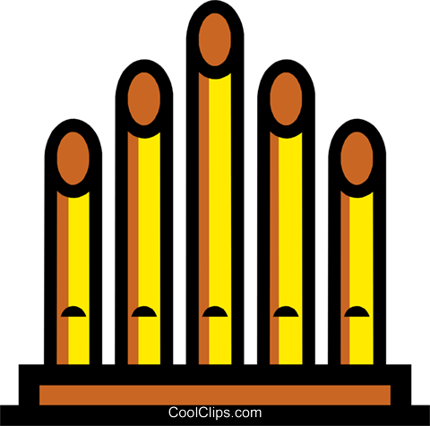 Symbol Of Church Organ Royalty Free Vector Clip Art - Organ Pipes Clip Art (480x476)