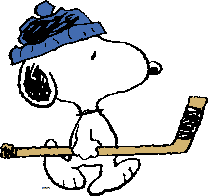 Peanuts Clip Art Images - Hockey Colouring Pages Free (445x406)