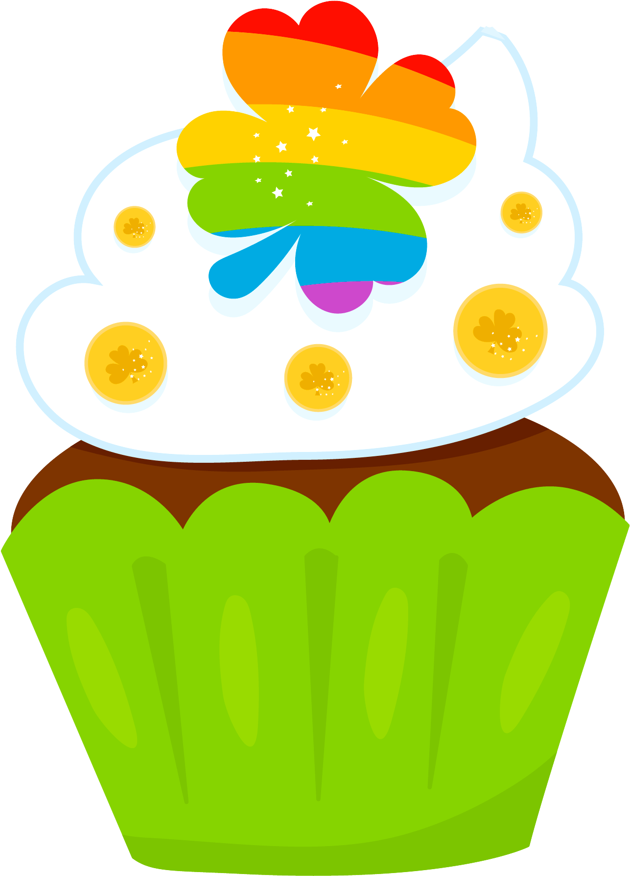 Shamrock Clipart Cupcake - Cupcake (1786x1786)