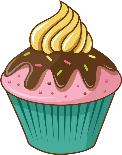 Mega Cupcake - Muffin Graphic (428x634)