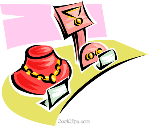 Jewelry For Sale Royalty Free Vector Clip Art Illustration - Clip Art (480x409)