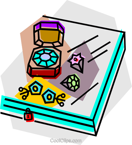 Jewelry Store Royalty Free Vector Clip Art Illustration - Jewwelry Store Clip Art (440x480)