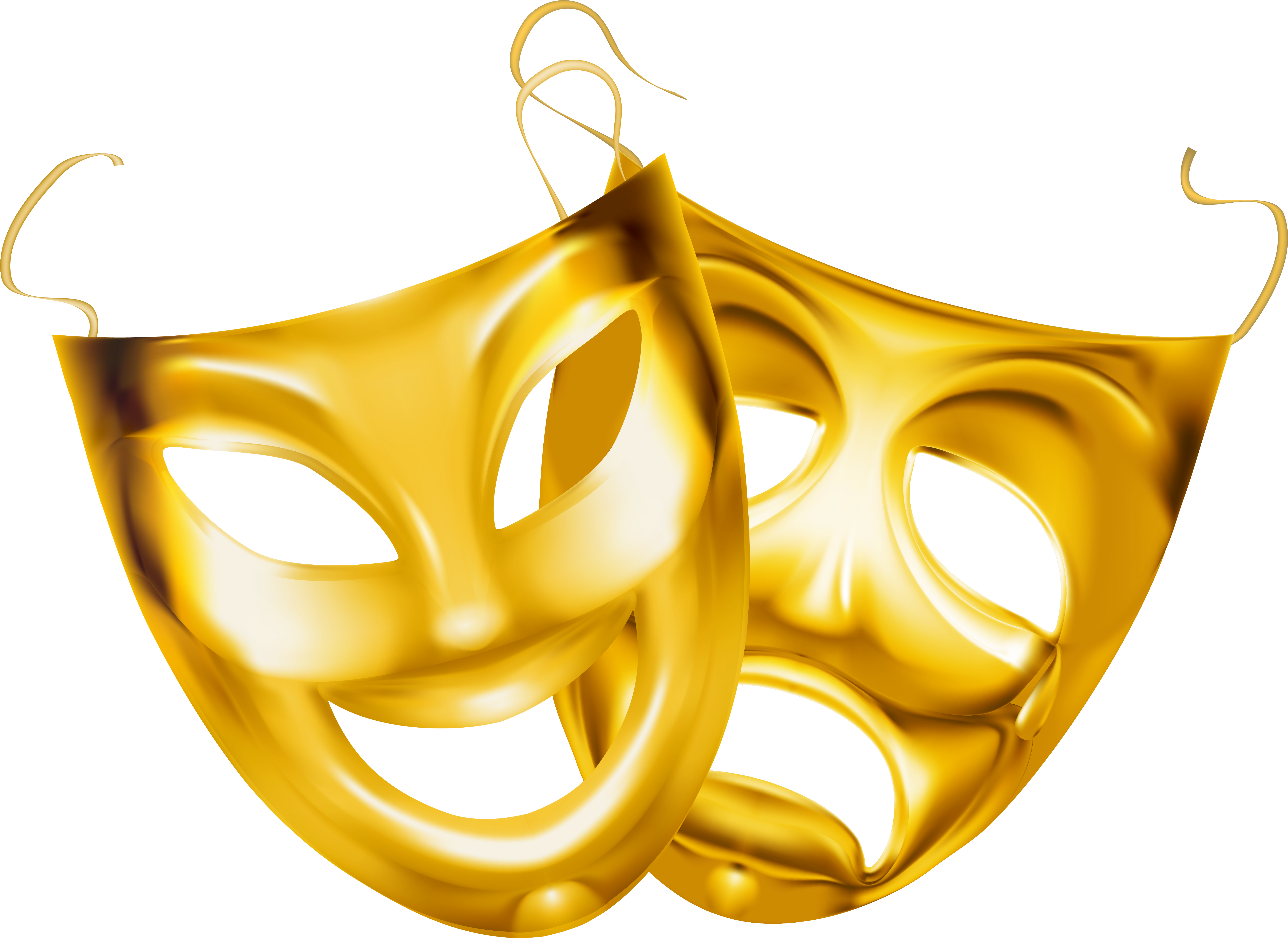 Gold Theater Masks Png Clipart Image Png M 1443063301 - Theatre .png (6268x4562)