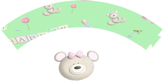 Wraprpers Para Cupcake Para Imprimir Gratis De Bebés - Sheep (589x407)