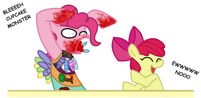 Alfalfa Monster, Apple Bloom, Artist - Cupcake (703x376)