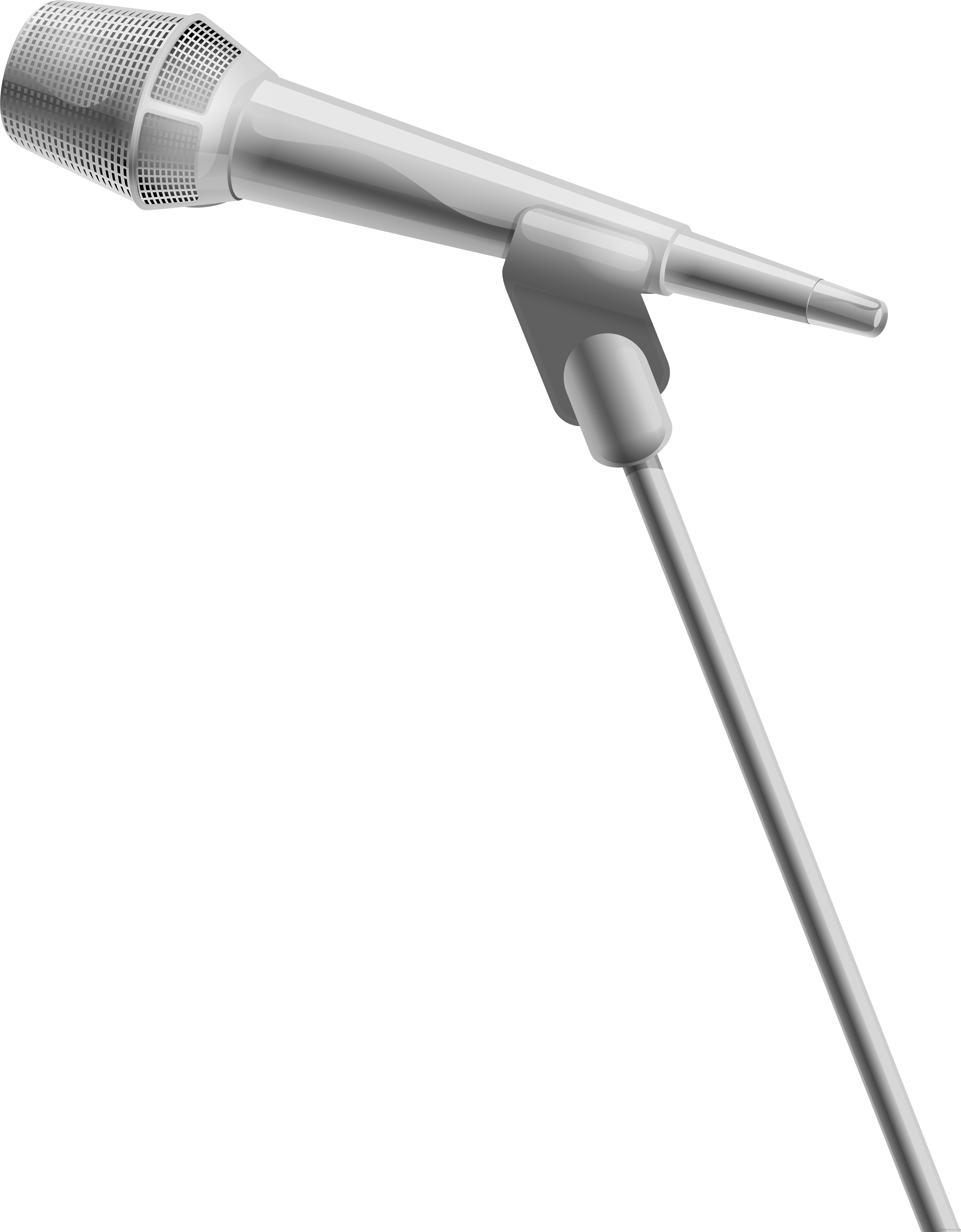 Microphone Transparent Tools Free Black White Clipart - Microphone Transparent Tools Free Black White Clipart (6175x8000)