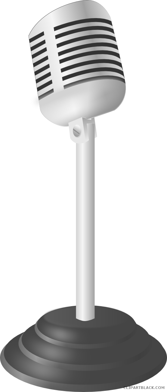 Microphone Tools Free Black White Clipart Images Clipartblack - Microphone Tools Free Black White Clipart Images Clipartblack (555x1298)