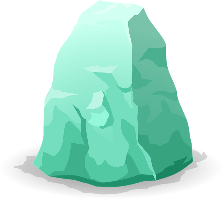 Rocks Cliparts 28, - Ice Rock Png (907x720)