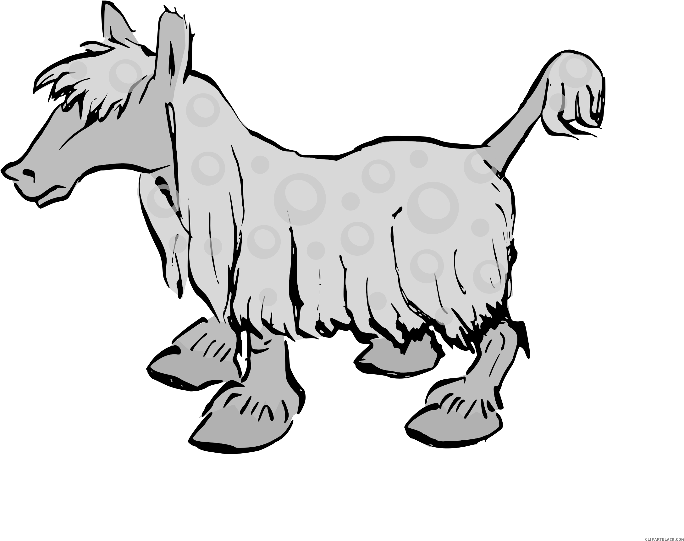 Pony Animal Free Black White Clipart Images Clipartblack - Clip Art (2400x1997)