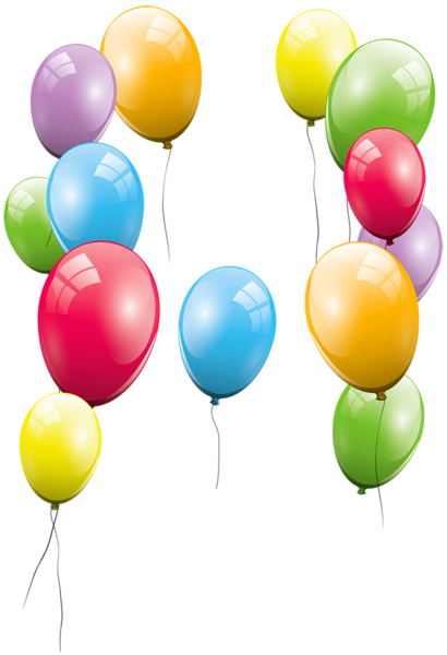 Large Transparent Balloons Clipart Picture Free Printables - Balloon Clipart Transparent (410x600)