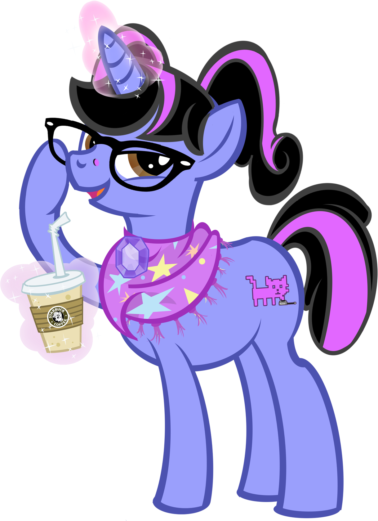 My Little Pony Clipart Hipster - Cartoon (1369x1716)