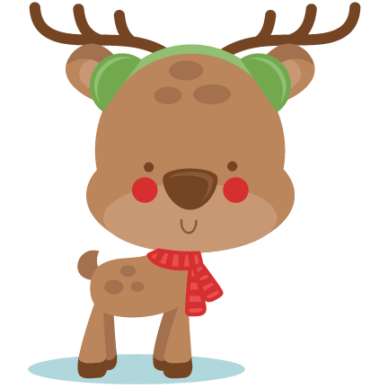 Kids Ice Skating Clip Art For Kids - Miss Kate Cuttables Reindeer (432x432)