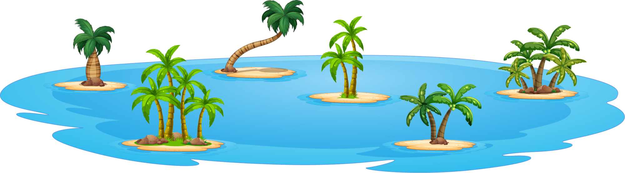 Island Cartoon Photography Illustration - Island (2000x554)