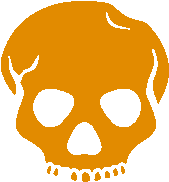 Gold Skull - Jack Ass Logo (377x392)