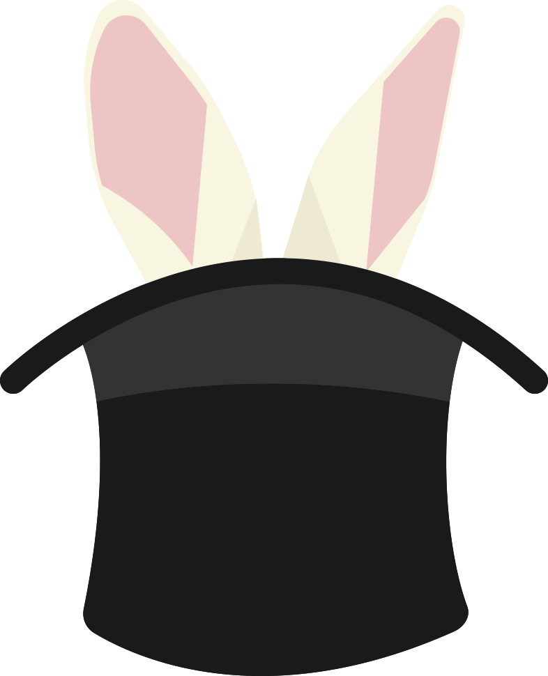 This Is A Sticker Of A Rabbit In A Top Hat - Top Hat (786x970)
