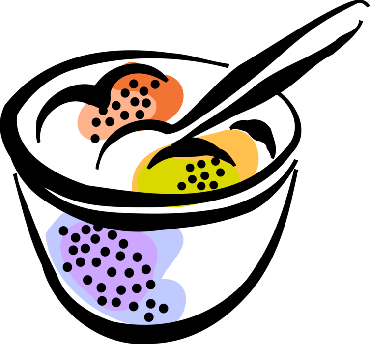 Vector Illustration Of Bowl Of Ice Cream Gelato Frozen - Vector Illustration Of Bowl Of Ice Cream Gelato Frozen (753x700)