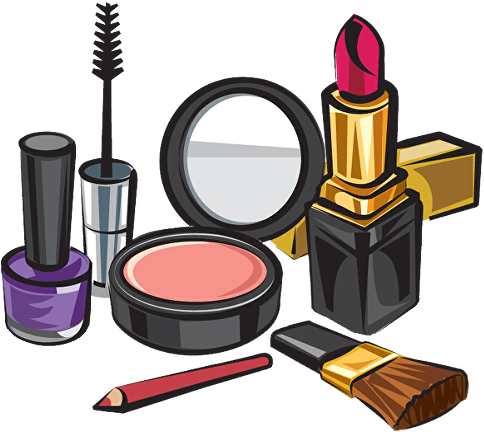 Pp Tuck Clipart Makeup Clipart 7tak56eta - Makeup Clipart (499x446)