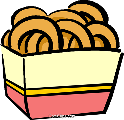 Onion Rings Royalty Free Vector Clip Art Illustration - Onion Rings Clip Art (480x466)