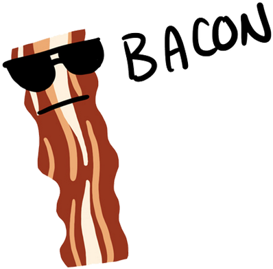 Bacon Hq - Illustration (400x400)