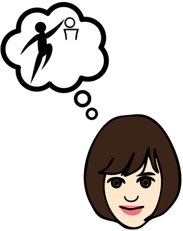 Berpikir Tentang Bermain Basket - Thoughts Icon Png (361x500)