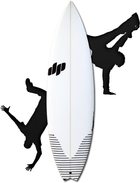 Dp Surfboards - Break Dancer Silhouette (469x600)