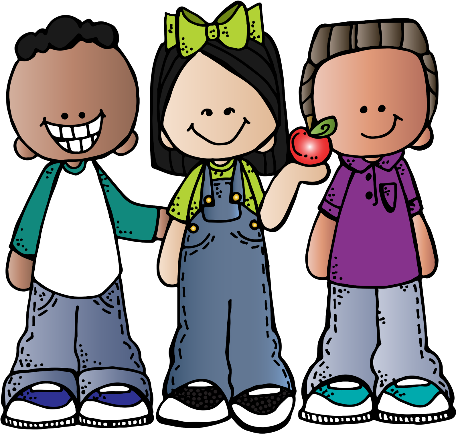 Recommended Clipart Albums - Melonheadz School Kids (1600x1523)
