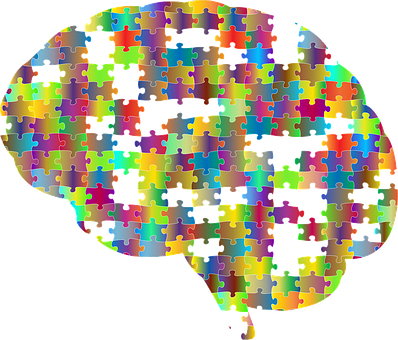 Brain, Cranium, Head, Psychology, Skull - Brain As A Puzzle (398x340)