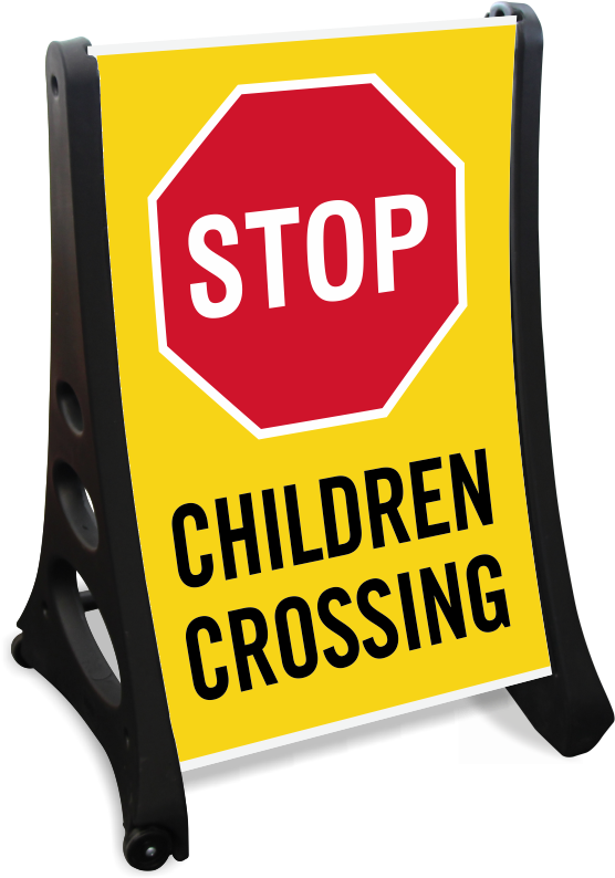 Free Crossing Guard Sign - Stop (800x800)