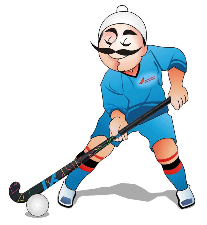 The Air India Sports Promotion Board - Hockey Pictures Cartoon India (800x872)