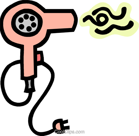 Hair Dryer Images Clip Art - Clip Art Blow Dryer (480x469)