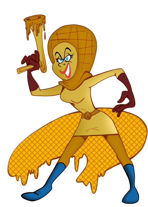 28 Waffle Woman By Granitoons - 28 Waffle Woman By Granitoons (600x824)