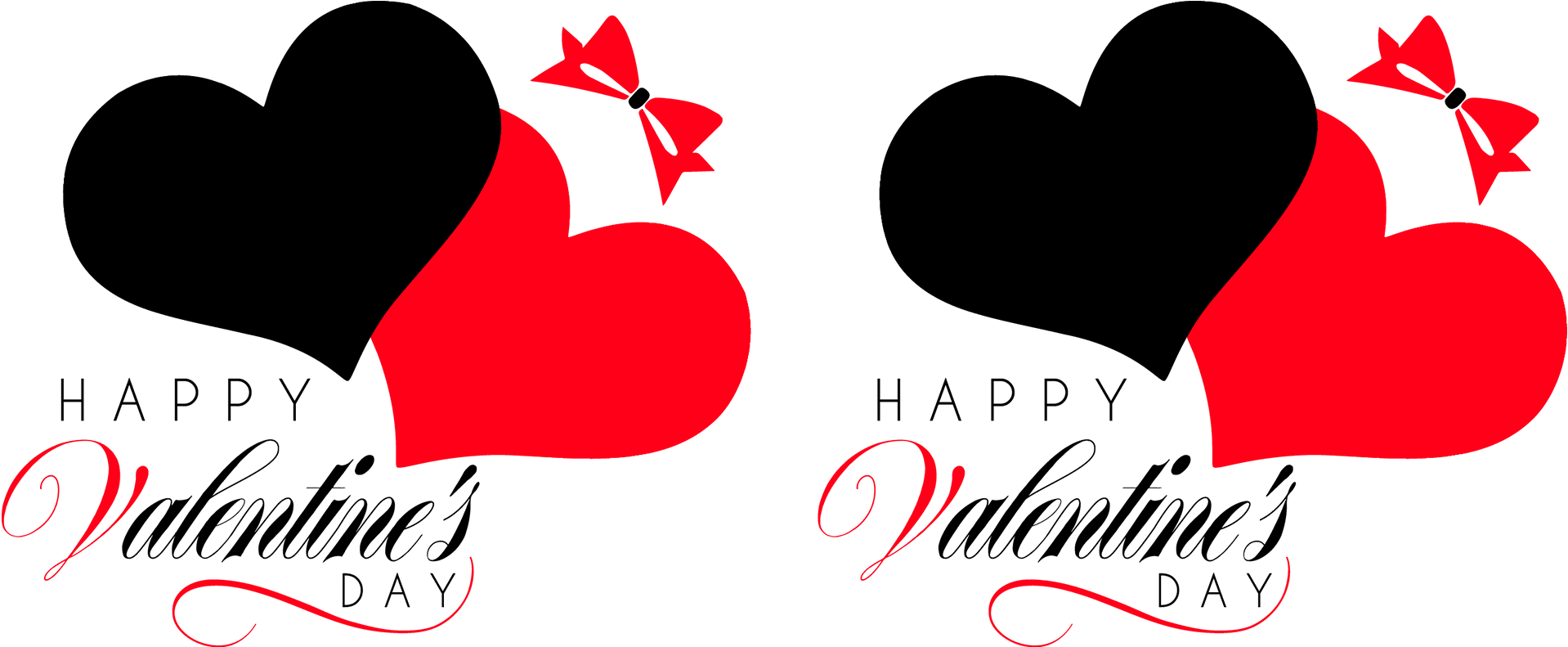 Happy Valentine's Day - Heart (2000x800)