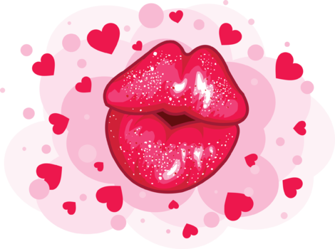 Make This Amazing Design Idea Lovely Juicy Lip On Your - Besos Para Mi Amor (470x350)