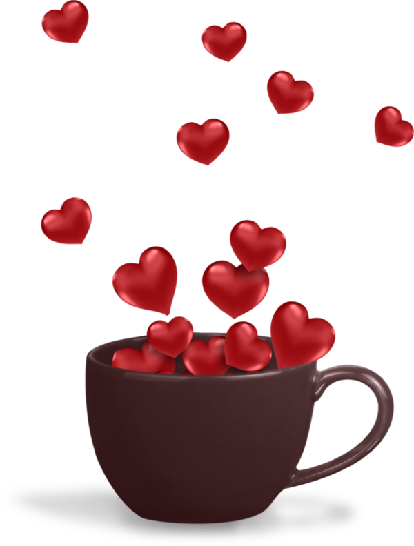 Heart Coffee Mug - - Happy Valentine's Day Sister Animated Gif (600x792)